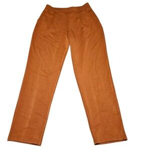Halara Womens Size M High Waisted Pocket Tapered Pants Pullon Stretch Ginger NEW